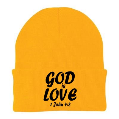 God Is Love 1 John 4:8 Knit Cap Winter Beanie