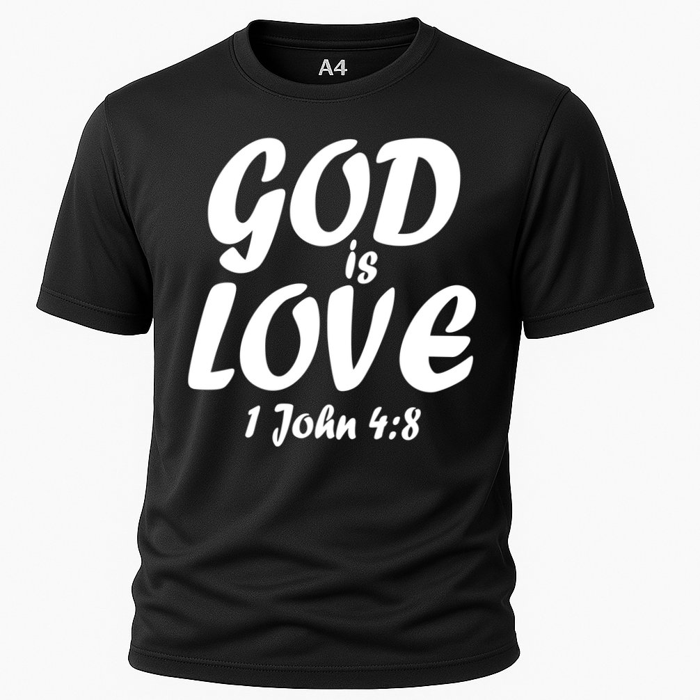 God Is Love 1 John 4:8 Cooling Performance Crew T-Shirt