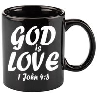 God Is Love 1 John 4:8 11oz C Handle Ceramic Mug