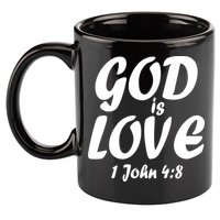 God Is Love 1 John 4:8 11oz C Handle Ceramic Mug