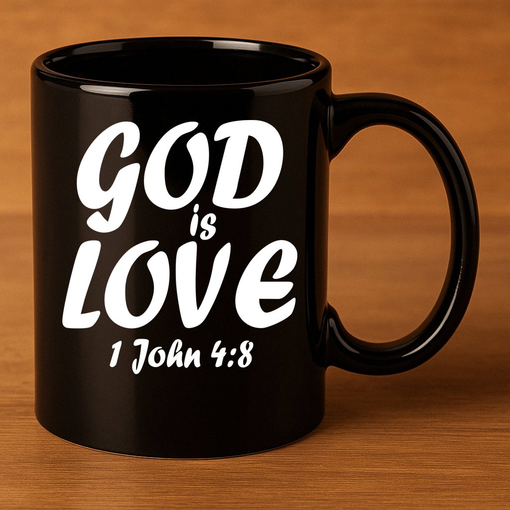 God Is Love 1 John 4:8 11oz C Handle Ceramic Mug