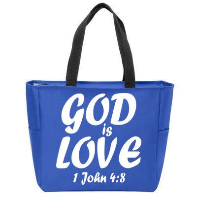 God Is Love 1 John 4:8 Zip Tote Bag