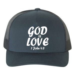 God Is Love 1 John 4:8 Yupoong Adult 5-Panel Trucker Hat