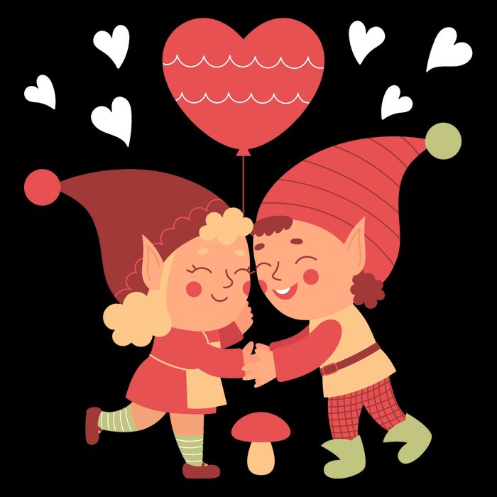 Gnomes In Love Holding Onto A Heart Balloon Happy Valentines Day City Backpack