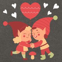 Gnomes In Love Holding Onto A Heart Balloon Happy Valentines Day Cotton Canvas Backpack
