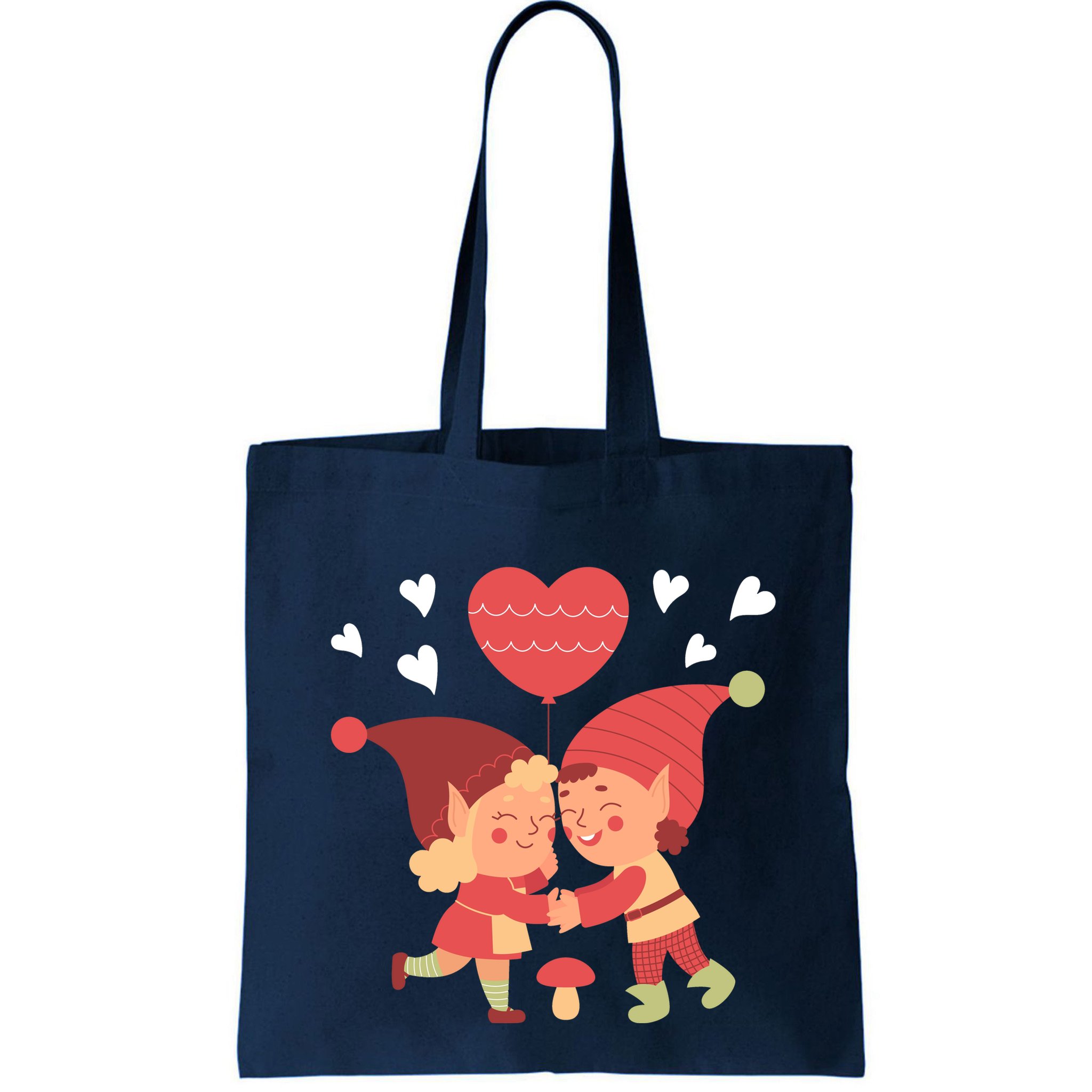 Gnomes In Love Holding Onto A Heart Balloon Happy Valentines Day Bag