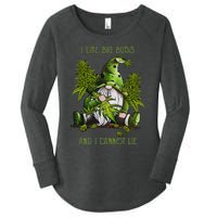 Gnome I Like Big Buds And I Cannot Lie Weed 420 Stoner Idea Women's Perfect Tri Tunic Long Sleeve Shirt