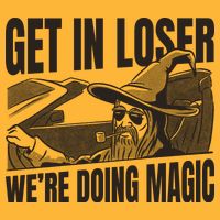 Get In Loser We're Doing Magic Wizard Parody Retro Sustainable Knit Beanie