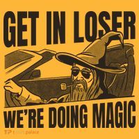 Get In Loser We're Doing Magic Wizard Parody Retro Pom Pom 12in Knit Beanie
