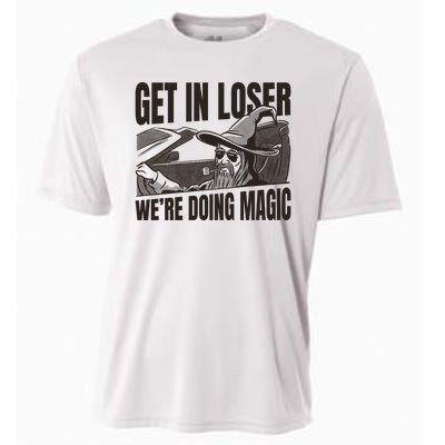 Get In Loser We're Doing Magic Wizard Parody Retro Cooling Performance Crew T-Shirt