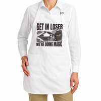 Get In Loser We're Doing Magic Wizard Parody Retro Apron