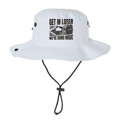 Get In Loser We're Doing Magic Wizard Parody Retro Bucket Hat