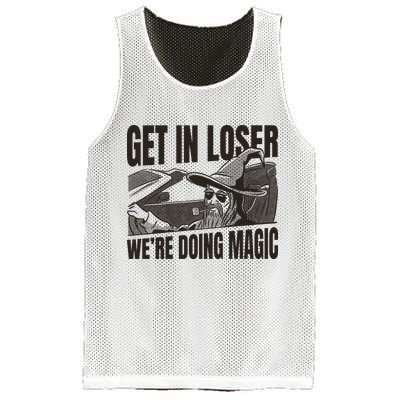 Get In Loser We're Doing Magic Wizard Parody Retro Mesh Reversible Basketball Jersey Tank