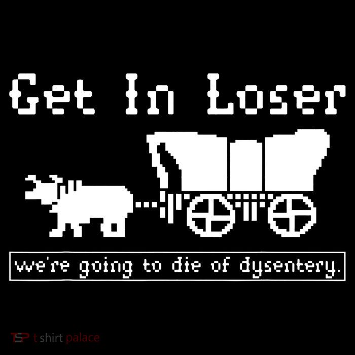Get In Loser Were Going To Die Of Dysentery Short Acrylic Beanie