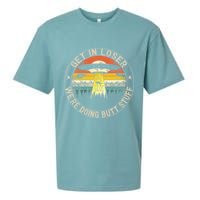 Get In Loser Were Doing Butt Stuff Alien Abduction Sueded Cloud Jersey T-Shirt