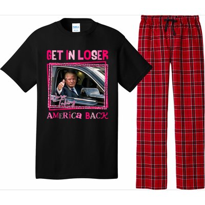 Get In Loser America Back Donald Trump 2024 Take America Back Usa United States Pajama Set