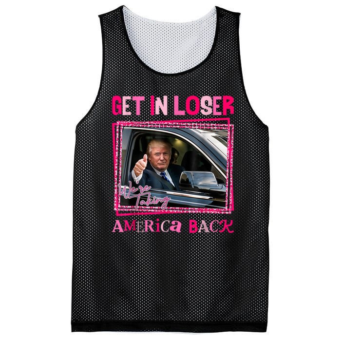 Get In Loser America Back Donald Trump 2024 Take America Back Usa United States Mesh Reversible Basketball Jersey Tank