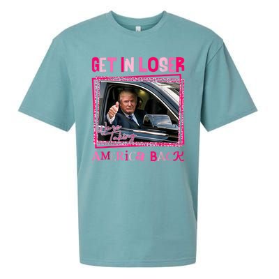 Get In Loser America Back Donald Trump 2024 Take America Back Usa United States Sueded Cloud Jersey T-Shirt