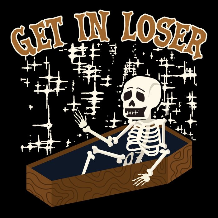 Get In Loser Funny Skeleton Halloween Bag