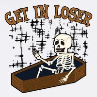 Get In Loser Funny Skeleton Halloween Performance Shirt