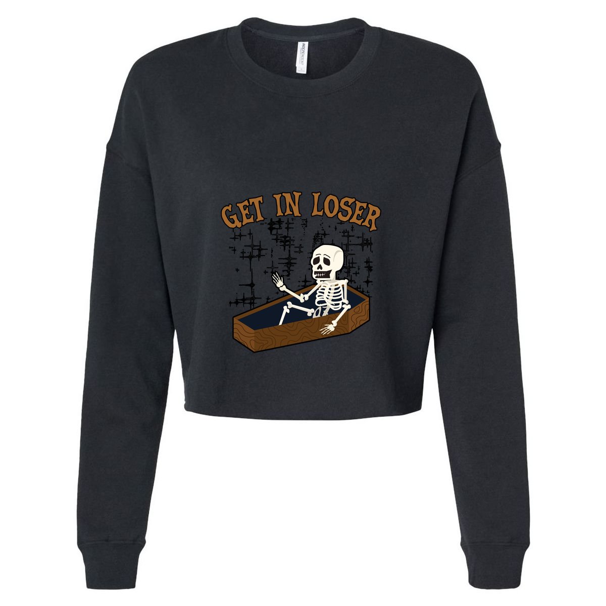Get In Loser Funny Skeleton Halloween Sustainable Bucket Hat