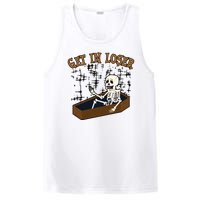 Get In Loser Funny Skeleton Halloween PosiCharge Competitor Tank