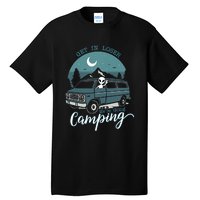 Get In Loser Were Going Camping Funny Alien Space Abduction Tall T-Shirt