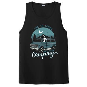 Get In Loser Were Going Camping Funny Alien Space Abduction PosiCharge Competitor Tank