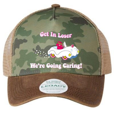 Get In Loser Were Going Caring Funny Bear Legacy Tie Dye Trucker Hat