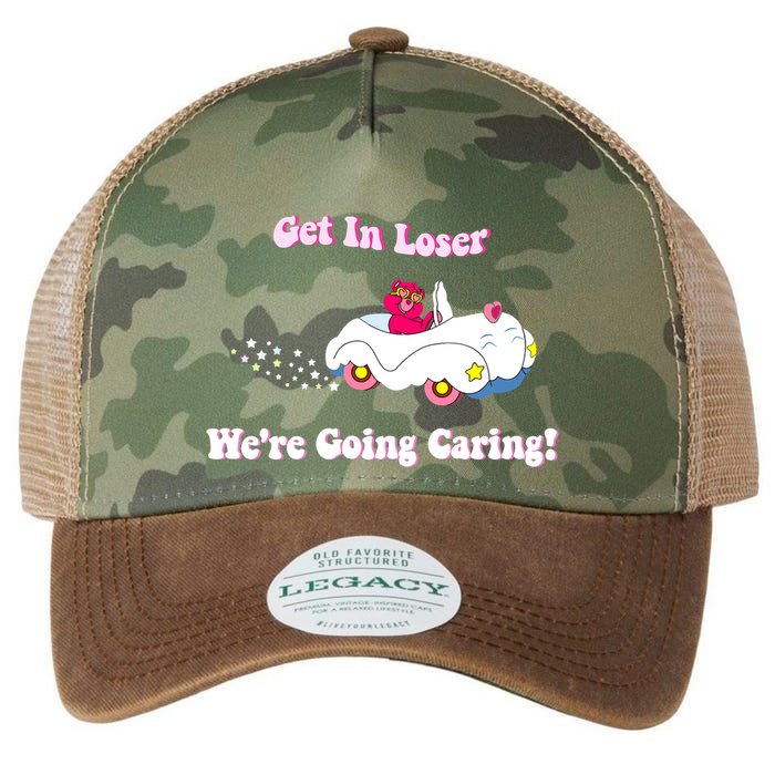 Get In Loser Were Going Caring Funny Bear Legacy Tie Dye Trucker Hat
