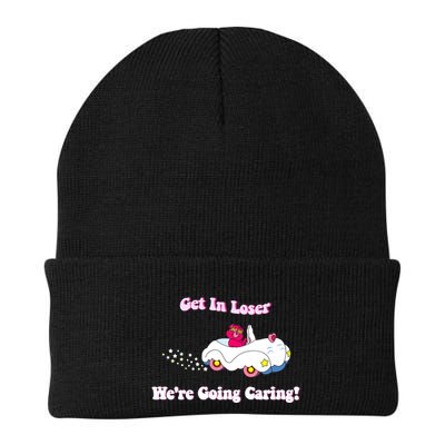 Get In Loser Were Going Caring Funny Bear Beanie