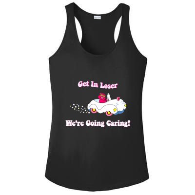 Get In Loser Were Going Caring Funny Bear Ladies PosiCharge Competitor Racerback Tank