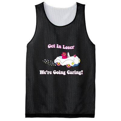 Get In Loser Were Going Caring Funny Bear Mesh Reversible Basketball Jersey Tank