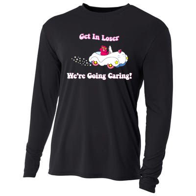 Get In Loser Were Going Caring Funny Bear Cooling Performance Long Sleeve Crew