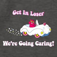 Get In Loser Were Going Caring Funny Bear Vector Backpack