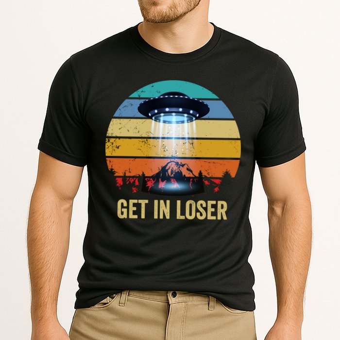 Get In Loser Alien Bigfoot Plus Size Performance Shirt