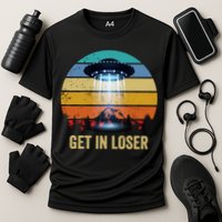 Get In Loser Alien Bigfoot Plus Size Performance Shirt