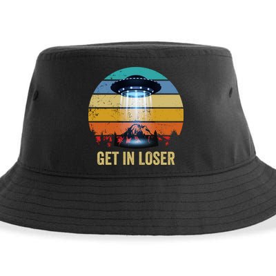 Get In Loser Alien Bigfoot Plus Size Sustainable Bucket Hat