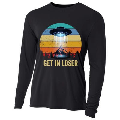 Get In Loser Alien Bigfoot Plus Size Cooling Performance Long Sleeve Crew