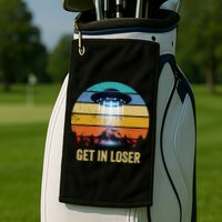 Get In Loser Alien Bigfoot Plus Size Golf Towel