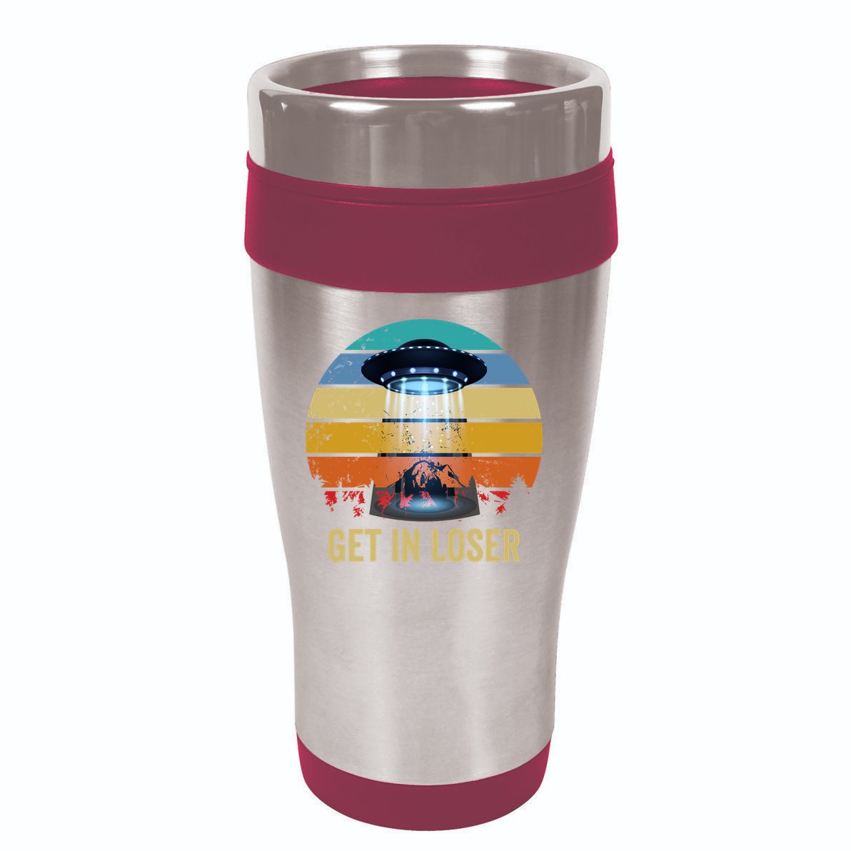 Get In Loser Alien Bigfoot Plus Size 16oz Travel Tumbler