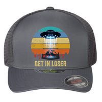 Get In Loser Alien Bigfoot Plus Size Flexfit Unipanel Trucker Cap