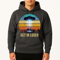 Get In Loser Alien Bigfoot Plus Size Hoodie