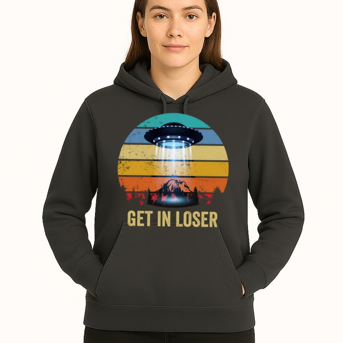 Get In Loser Alien Bigfoot Plus Size Hoodie