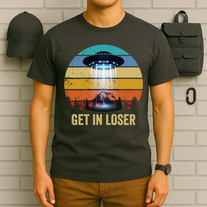 Get In Loser Alien Bigfoot Plus Size T-Shirt
