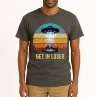 Get In Loser Alien Bigfoot Plus Size Tall T-Shirt