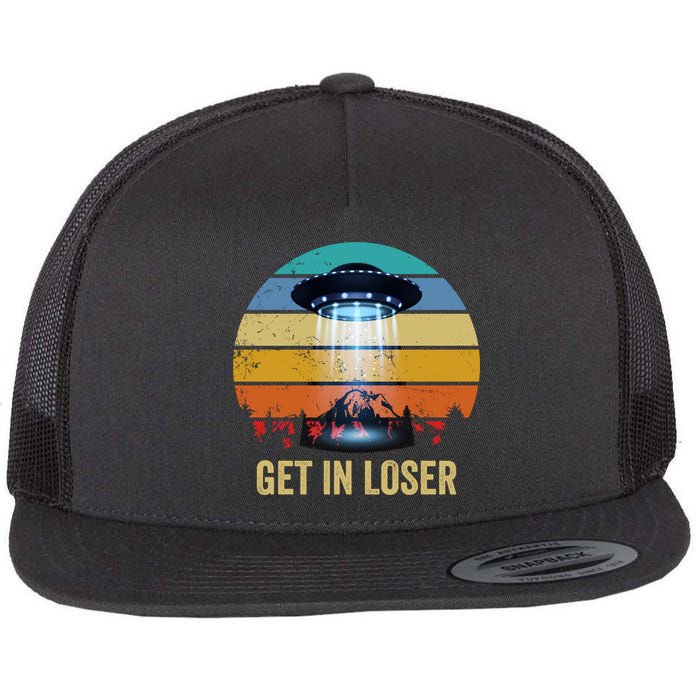 Get In Loser Alien Bigfoot Plus Size Flat Bill Trucker Hat