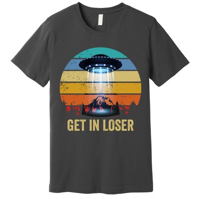 Get In Loser Alien Bigfoot Plus Size Premium T-Shirt