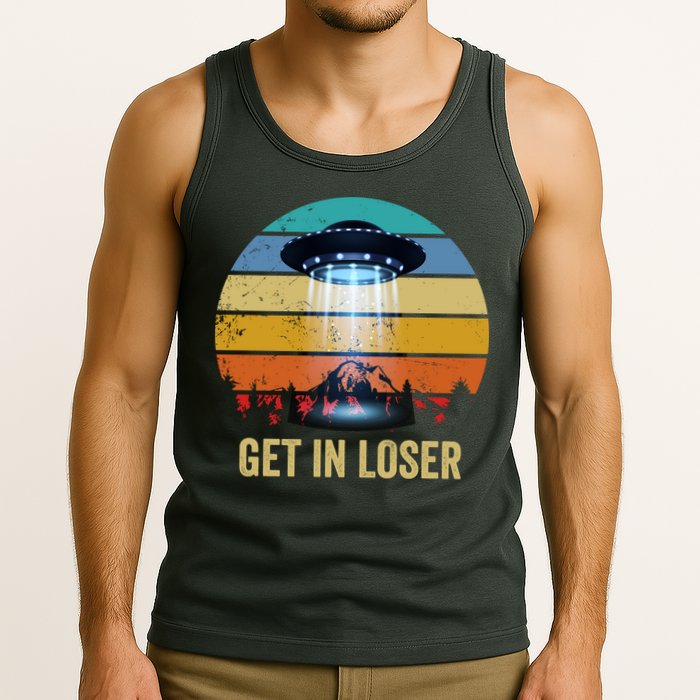 Get In Loser Alien Bigfoot Plus Size Tank Top