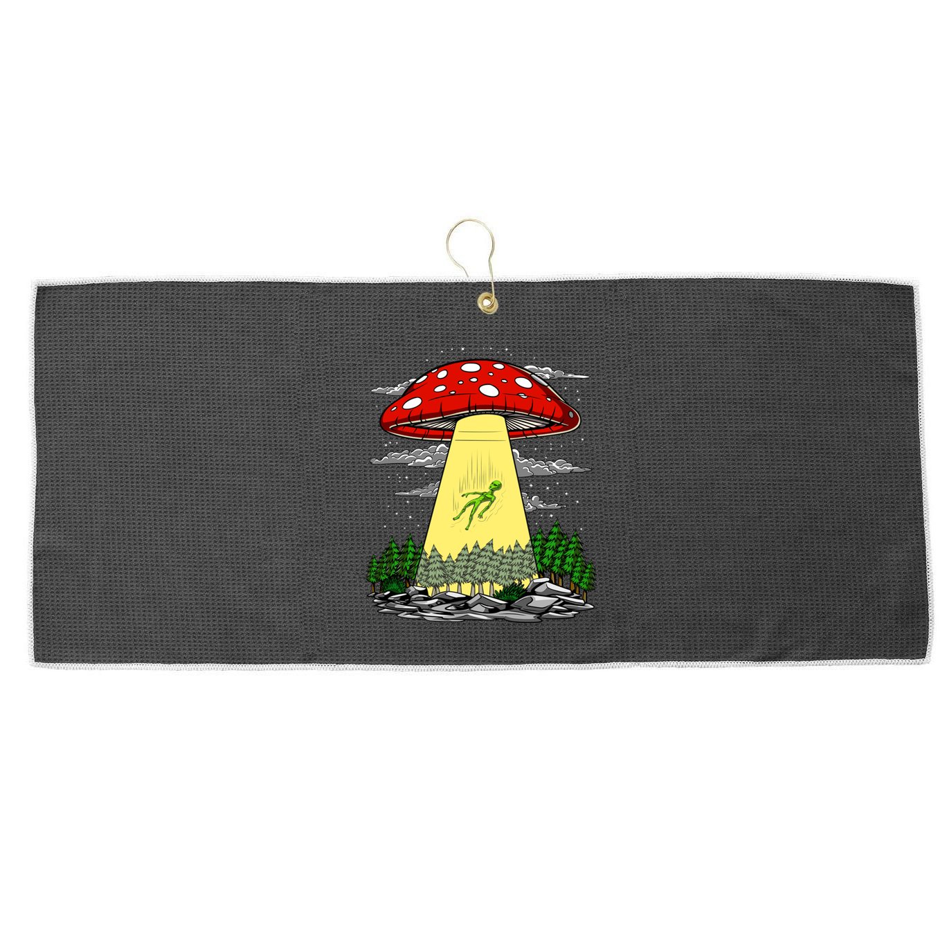 Get In Loser Were Doing Butt Stuff Large Microfiber Waffle Golf Towel